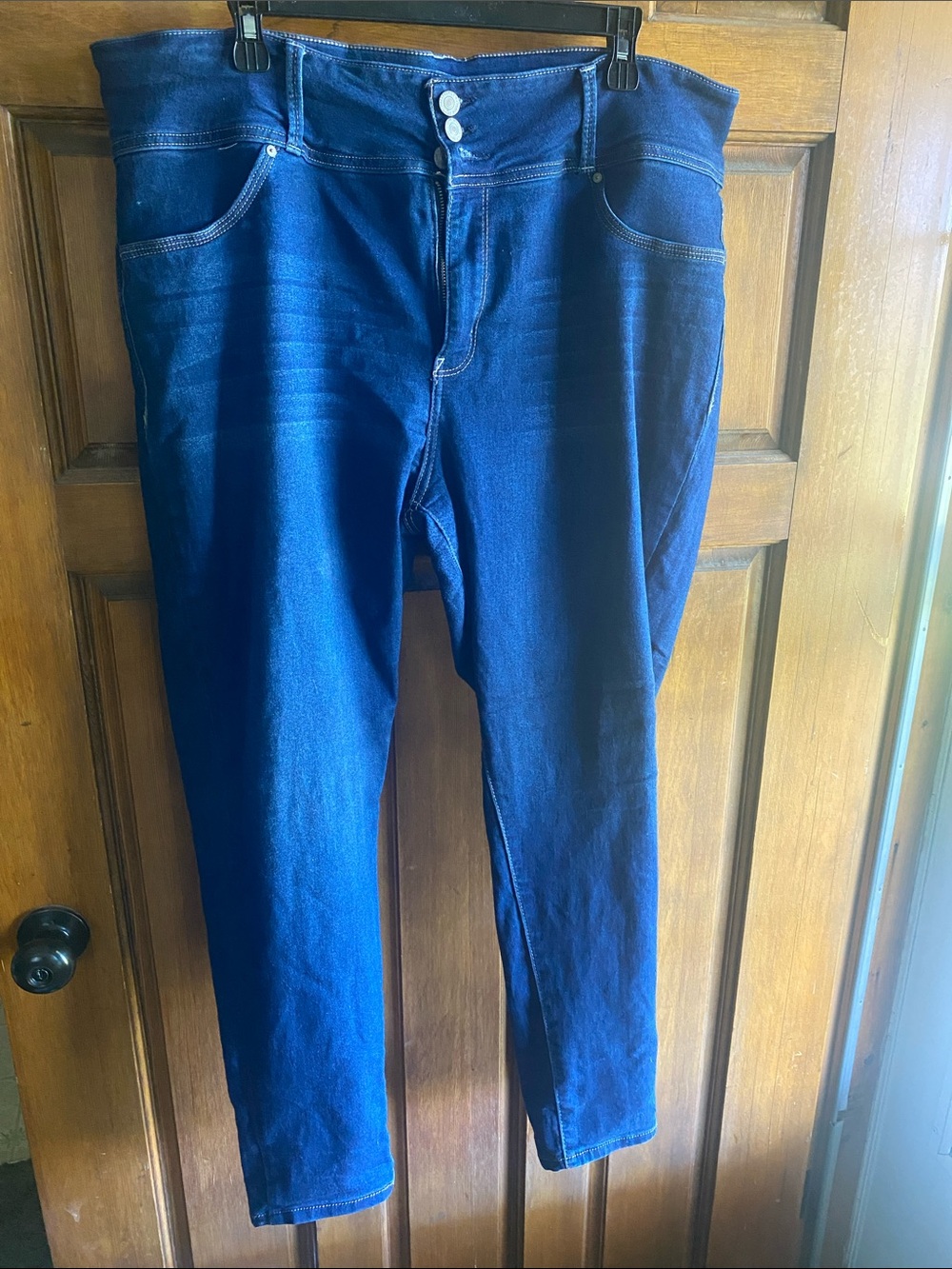 Dark Blue High-Rise Jeggings